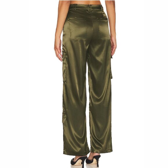 Remi x Resolve Women's Sydney Cargo Pants Size XS Dark Green - Picture 2 of 6